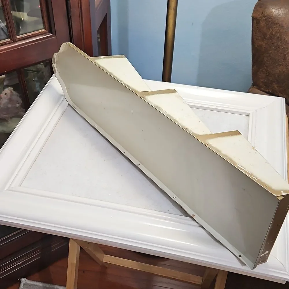 Vintage White and Gold Wall Organizer